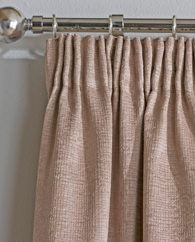 Enhanced Living Matrix Latte Blockout Pencil Pleat Curtains