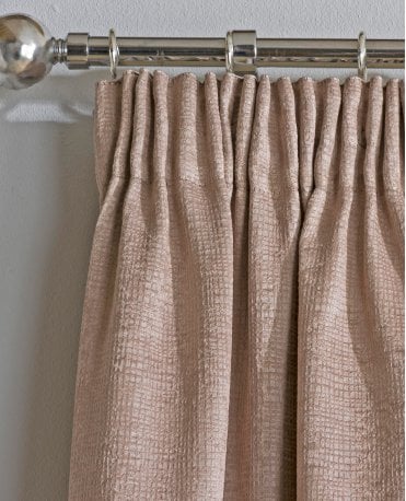 Matrix Latte Blockout Pencil Pleat Curtains