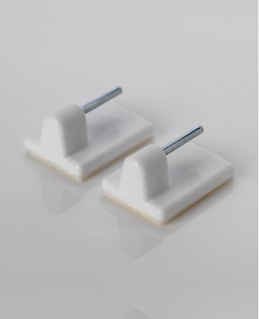 Sticky End Hook for Net Rod - White Pair