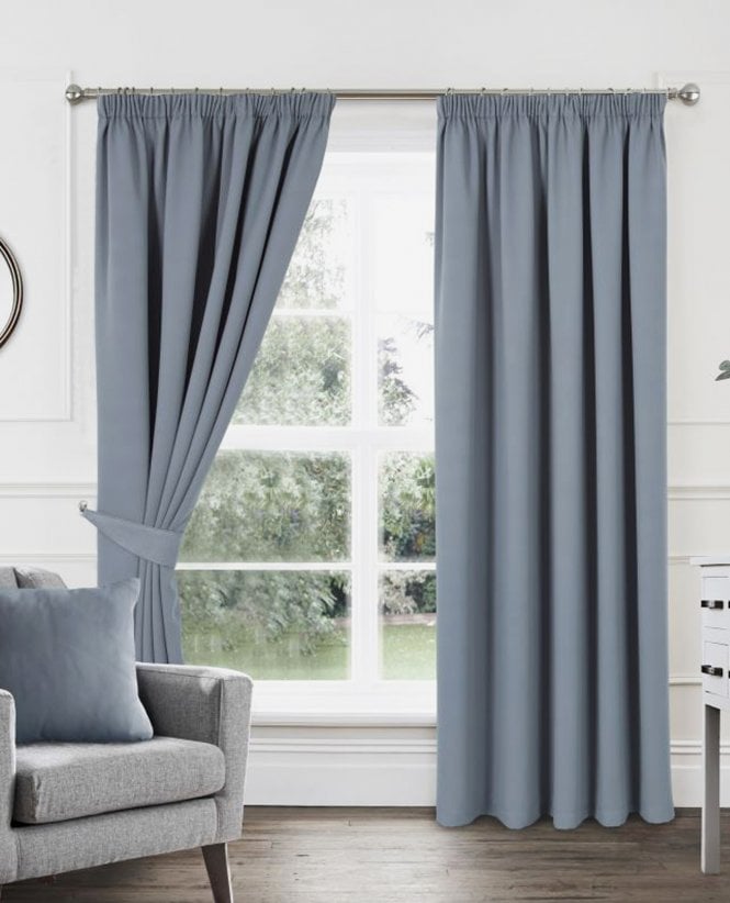 Woven Pencil Pleat Blockout Curtains